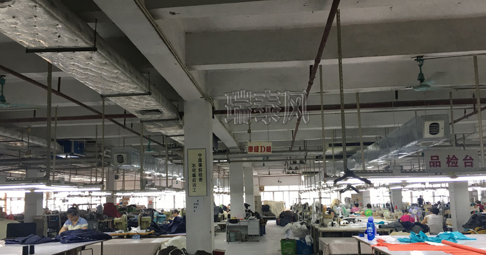 服裝、制衣、皮革廠降溫方案